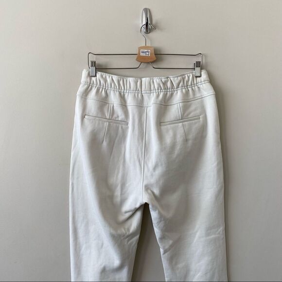 Helmut Lang-Street Style Leather Pocket Off White Joggers (Medium) - Picture 8 of 12